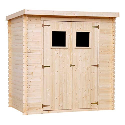 Wooden Garden Shed Pent Shiplap Wooden Shed H200 x 142 x 204cm