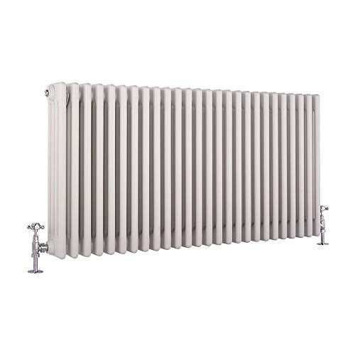 Milano Windsor Traditional White Cast Iron Style Horizontal Four Column Radiator