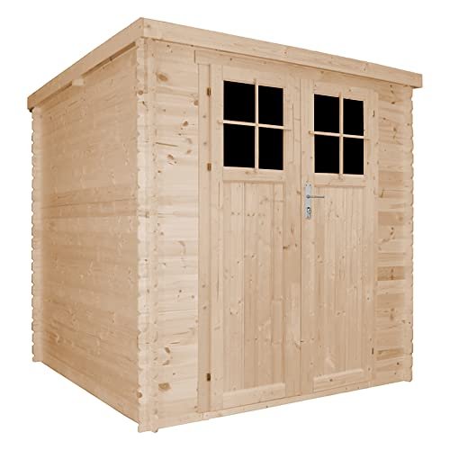 Wooden Garden Shed Pent Shiplap Wooden Shed 7x7 ft