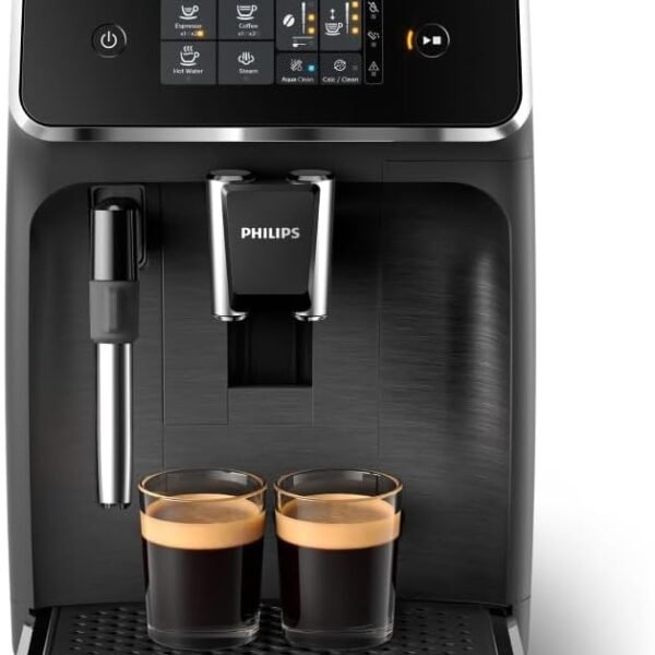 PHILIPS Kaffeevollautomat Panarello 2200 Serie, Schwarz, 2 Spezialitäten