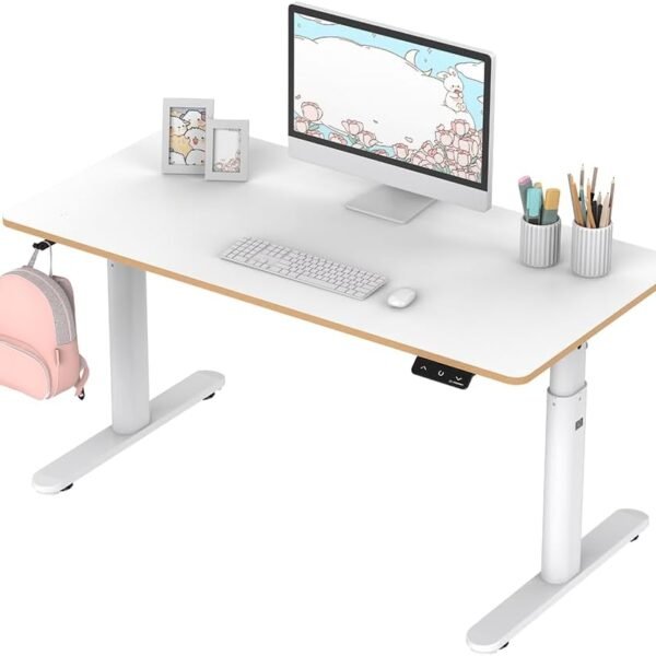 ULTRADESK - Pulsar Kinderschreibtisch Höhenverstellbar - Höhenverstellbarer Schreibtisch - 120x60x55-81cm - Computertisch für 2 Monitore - für