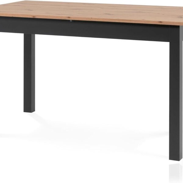 smart Esstisch 140x80 cm Asteiche, Küchentisch ausziehbar bis 180 cm, Esszimmertisch aus Holzwerkstoff inkl. erweiterbare Auszugsplatte, moderner