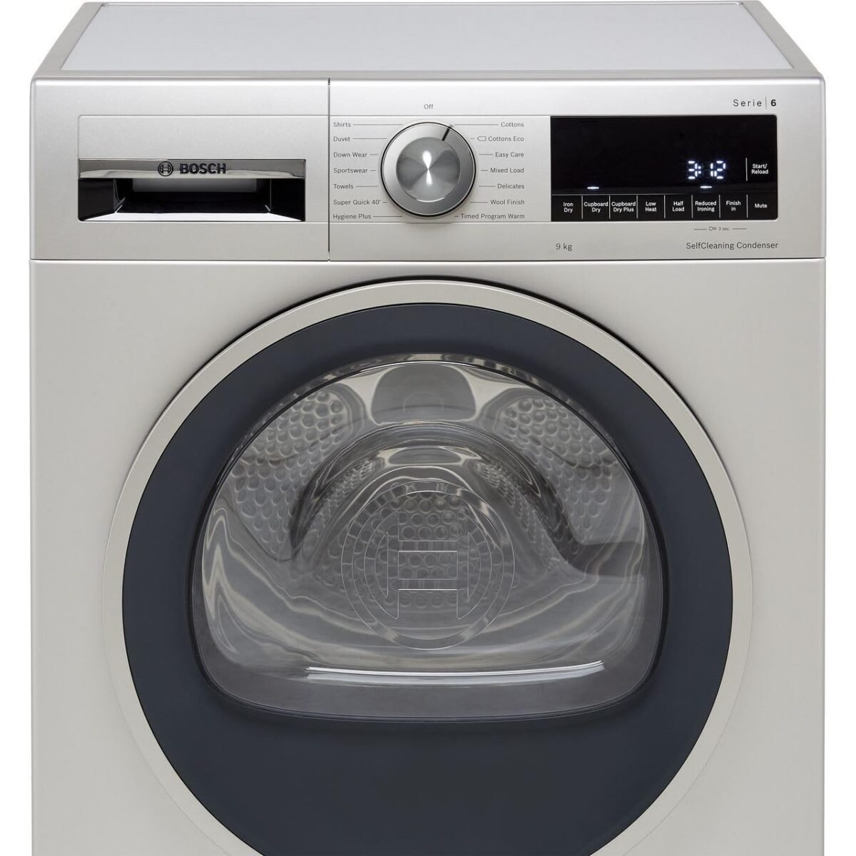 Bosch WQG245S9GB Serie 6 Heat Pump Tumble Dryer 9kg Capacity with Selfcleaning Condenser