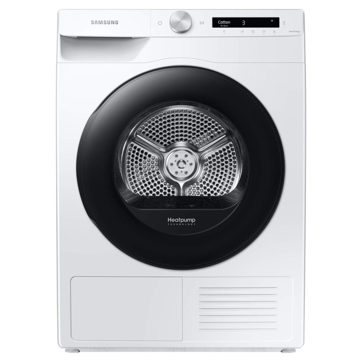 Samsung Series 5 DV90T5240AW S1 with Optimaldry Freestanding Heat Pump Tumble Dryer 9 kg