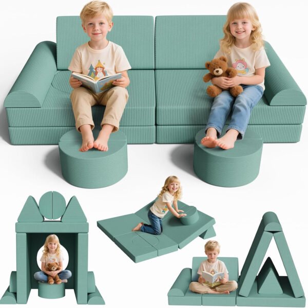 MAMIZO Spielsofa Cord, Kindersofa-Bausteine,Spielsofa für Kinder Oeko-TEX