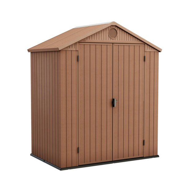 Keter Darwin Outdoor Apex Double Door Garden Storage Shed