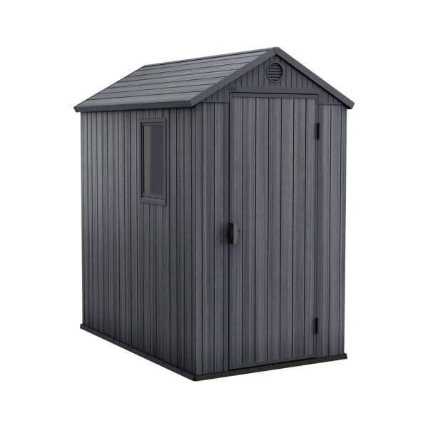 Keter Darwin Outdoor Apex Single Door Garden Storage Shed