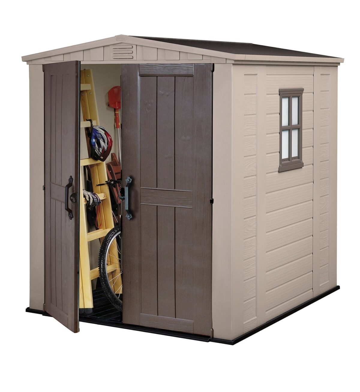Keter 17197898 Factor Outdoor Garden Storage Shed